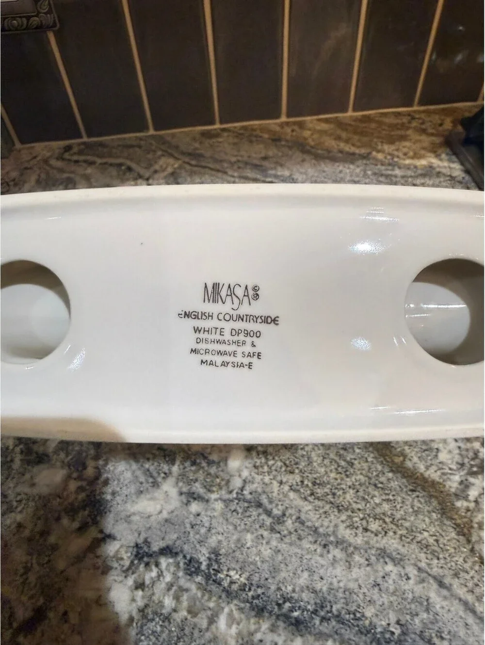 Mikasa English Countryside White Ceramic Napkin Holder
